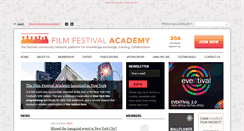 Desktop Screenshot of filmfestivalacademy.net
